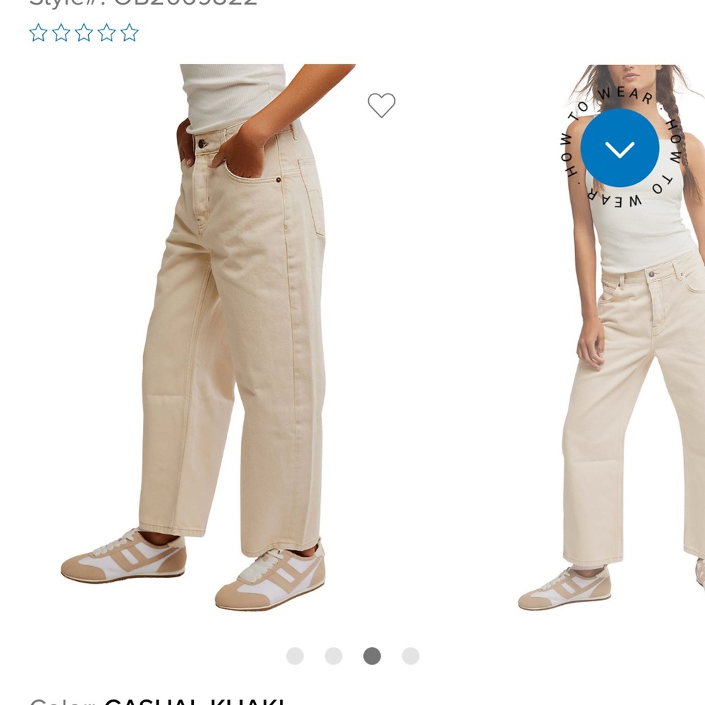 Free People Casual Khaki Pants